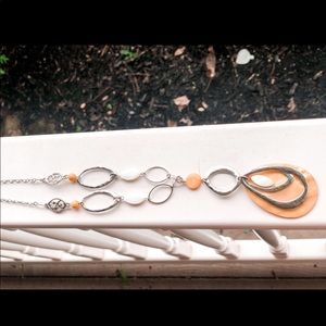 Yellow and Silver Necklace